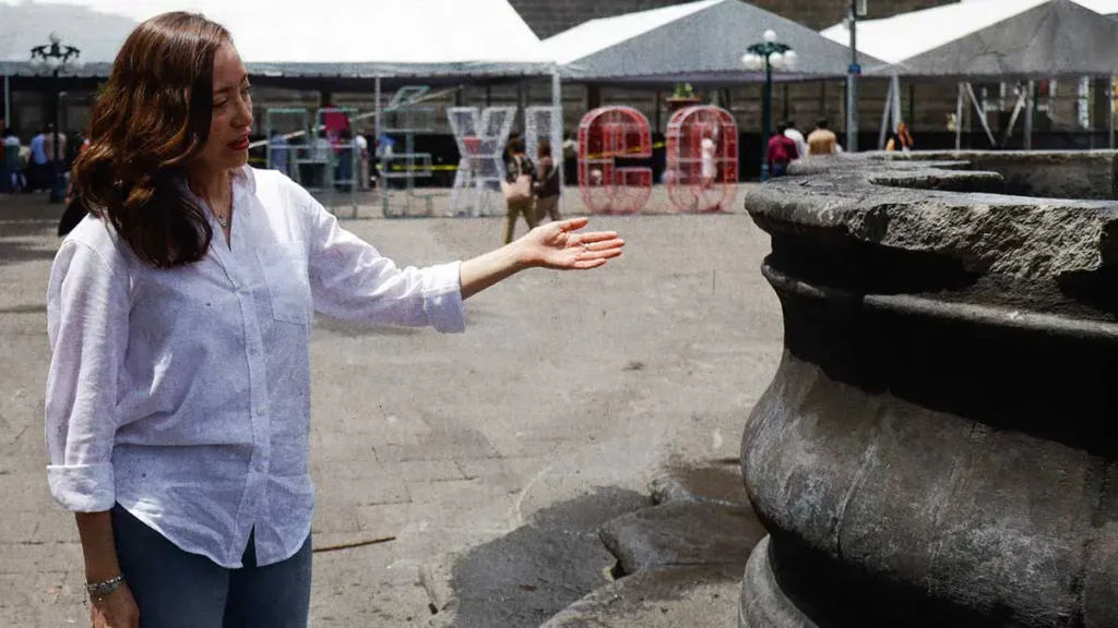 FGR dará seguimiento a daños de la Fuente de San Miguel en Puebla
