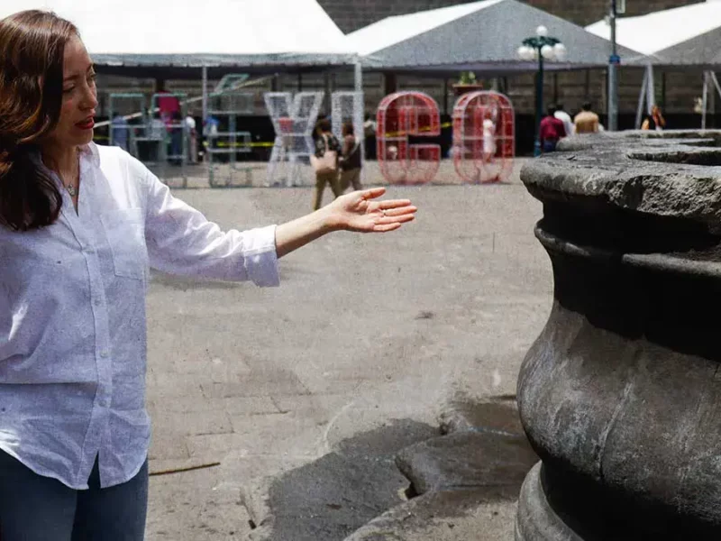FGR dará seguimiento a daños de la Fuente de San Miguel en Puebla