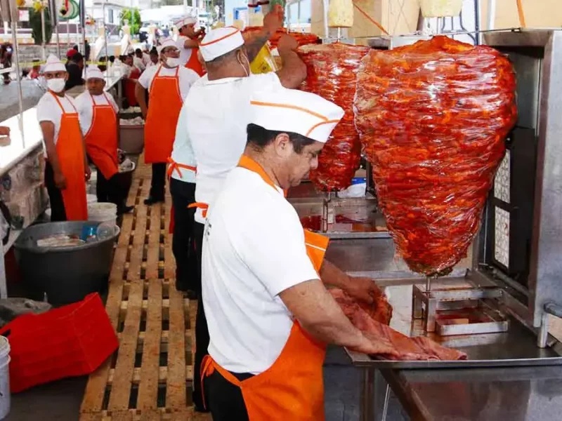 Carne al pastor gratis en la Feria del Taco 2025 en Puebla