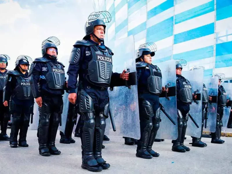 Policía Auxiliar llama a paro de labores en Puebla; exigen salida de directivos