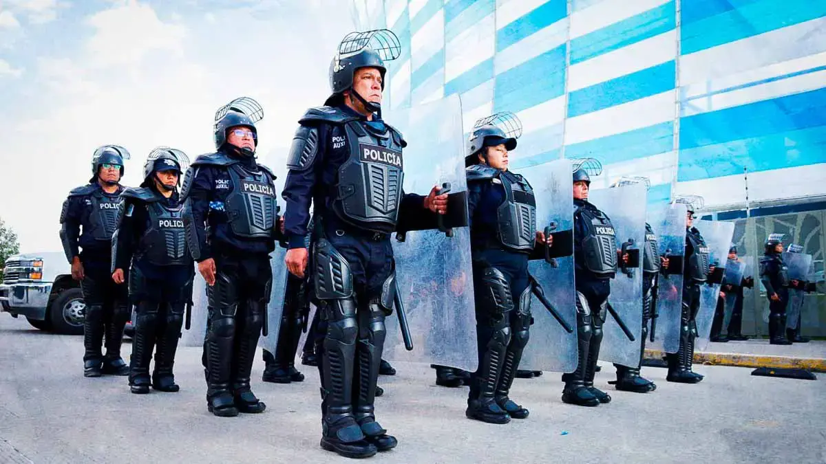Policía Auxiliar llama a paro de labores en Puebla; exigen salida de directivos