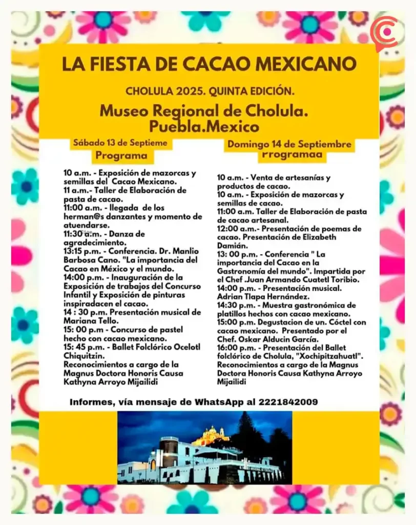Cholula se llena de aroma y sabor con la Fiesta del Cacao 2025
