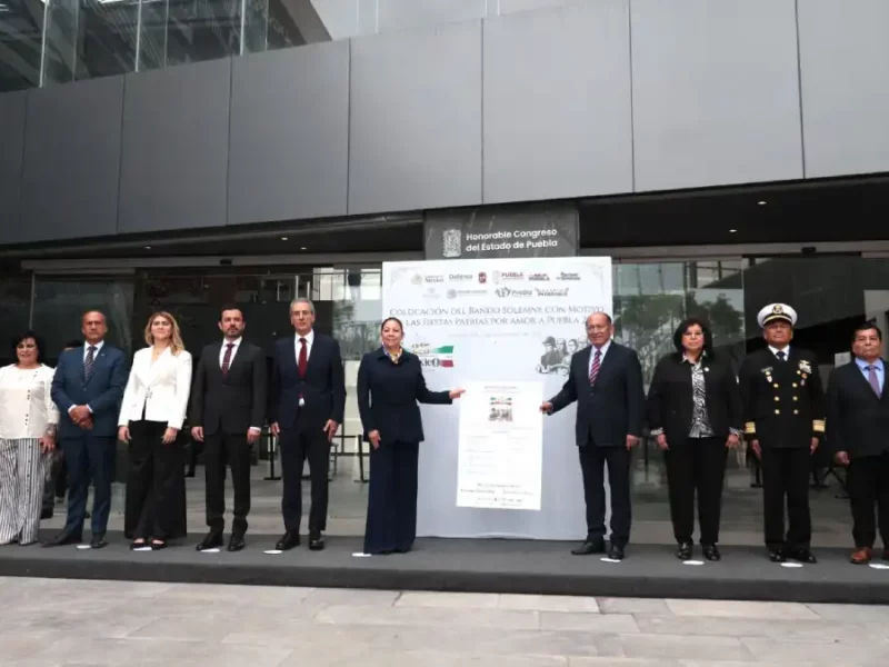 Colocan en el Congreso del Estado Bando Solemne con motivo de las Fiestas Patrias 2025