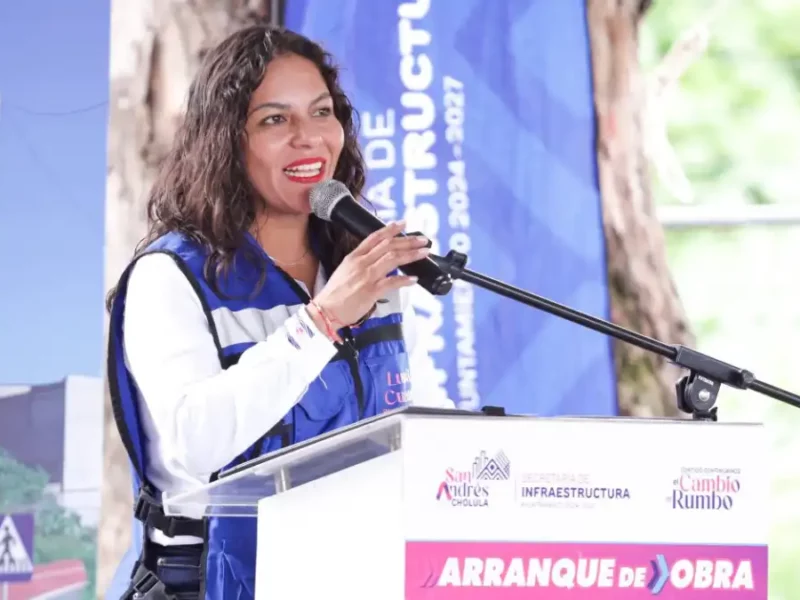 Con obra pública Lupita Cuautle dignifica calidad de vida en San Andrés Cholula