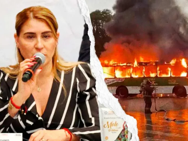 Concesionaria de RUTA Puebla interpuso denuncia por quema de unidad en manifestación de normalistas