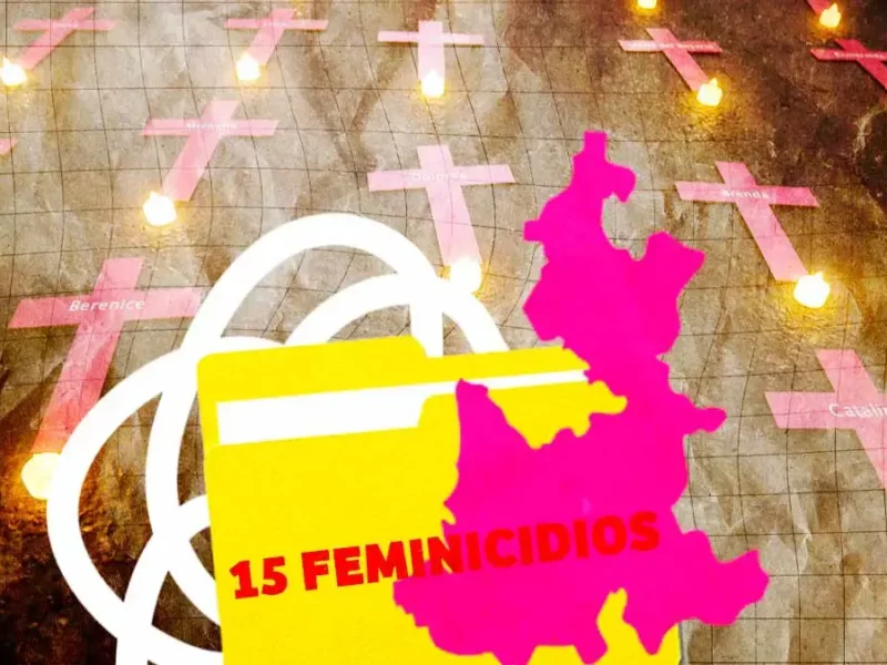 Fiscalía de Puebla reporta 15 feminicidios de enero a julio del 2025 