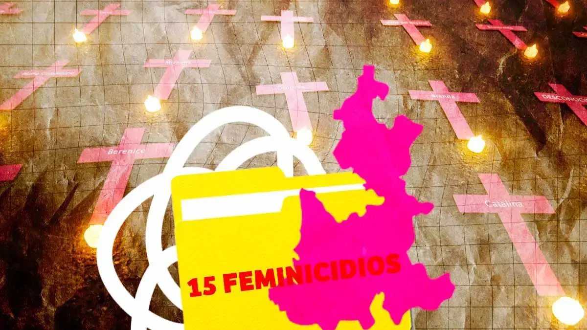 Fiscalía de Puebla reporta 15 feminicidios de enero a julio del 2025