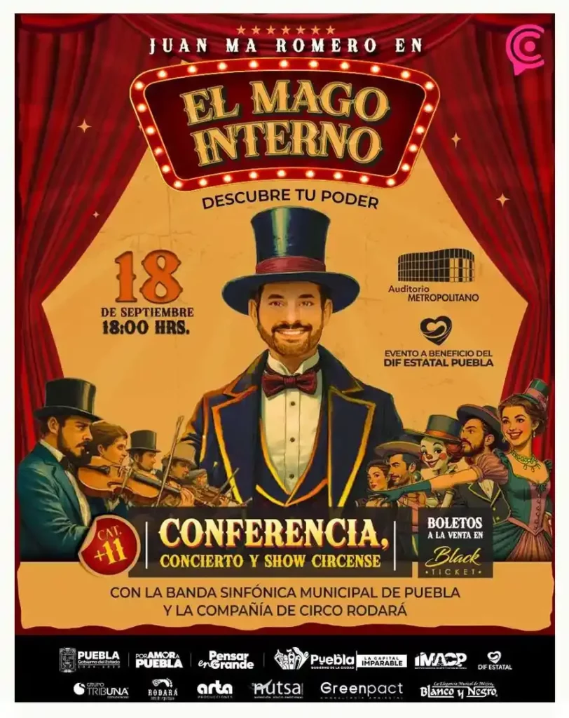 Juanma Romero presenta en Puebla el show con causa “El Mago Interno”