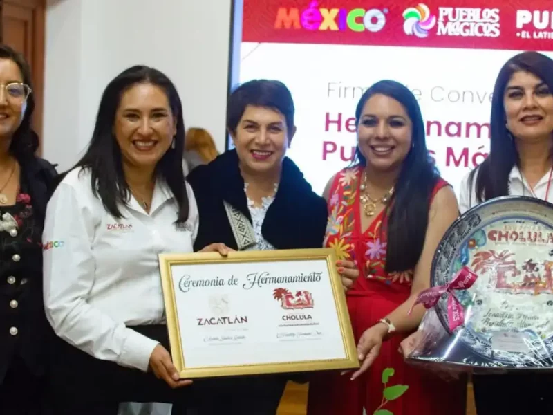 Zacatlán y San Pedro Cholula firman acuerdo de Hermanamiento