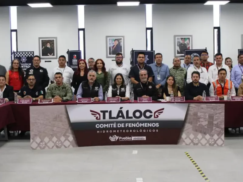 Reporta Gobierno de la Ciudad avance de acciones coordinadas del Comité Tláloc ante temporada de lluvias en Puebla