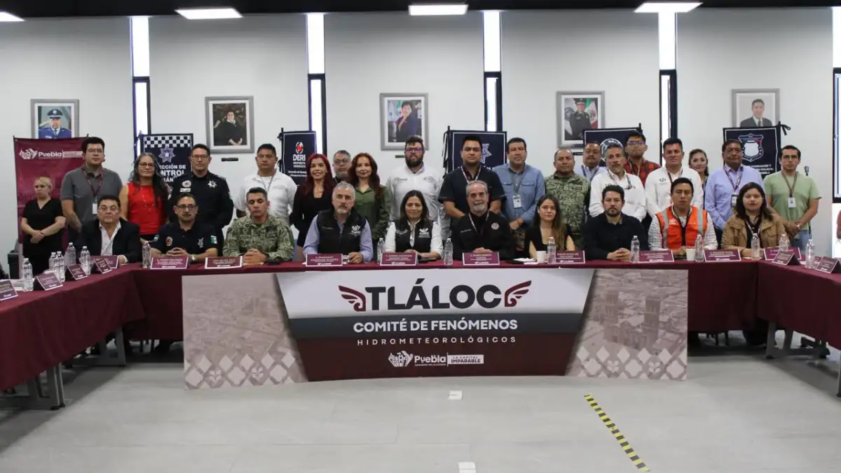 Reporta Gobierno de la Ciudad avance de acciones coordinadas del Comité Tláloc ante temporada de lluvias en Puebla