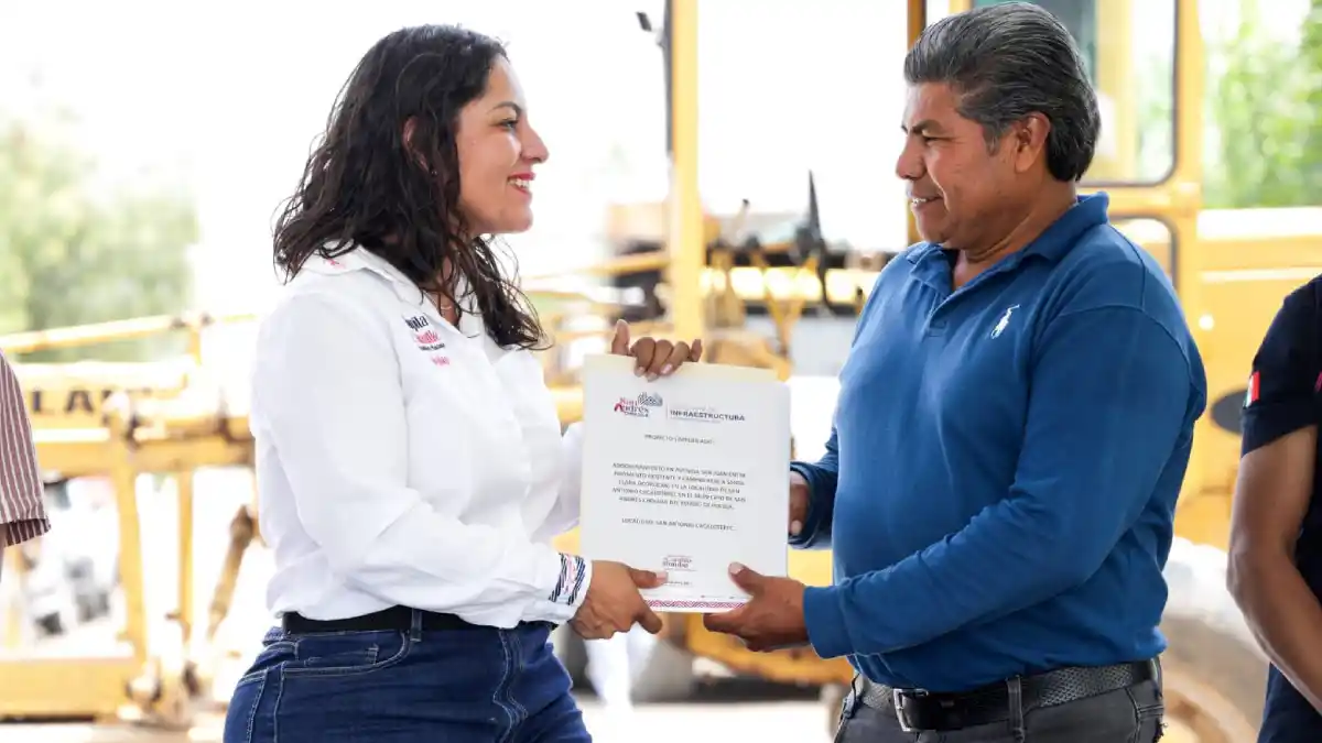 Fortalece Lupita Cuautle infraestructura urbana de San Andrés Cholula