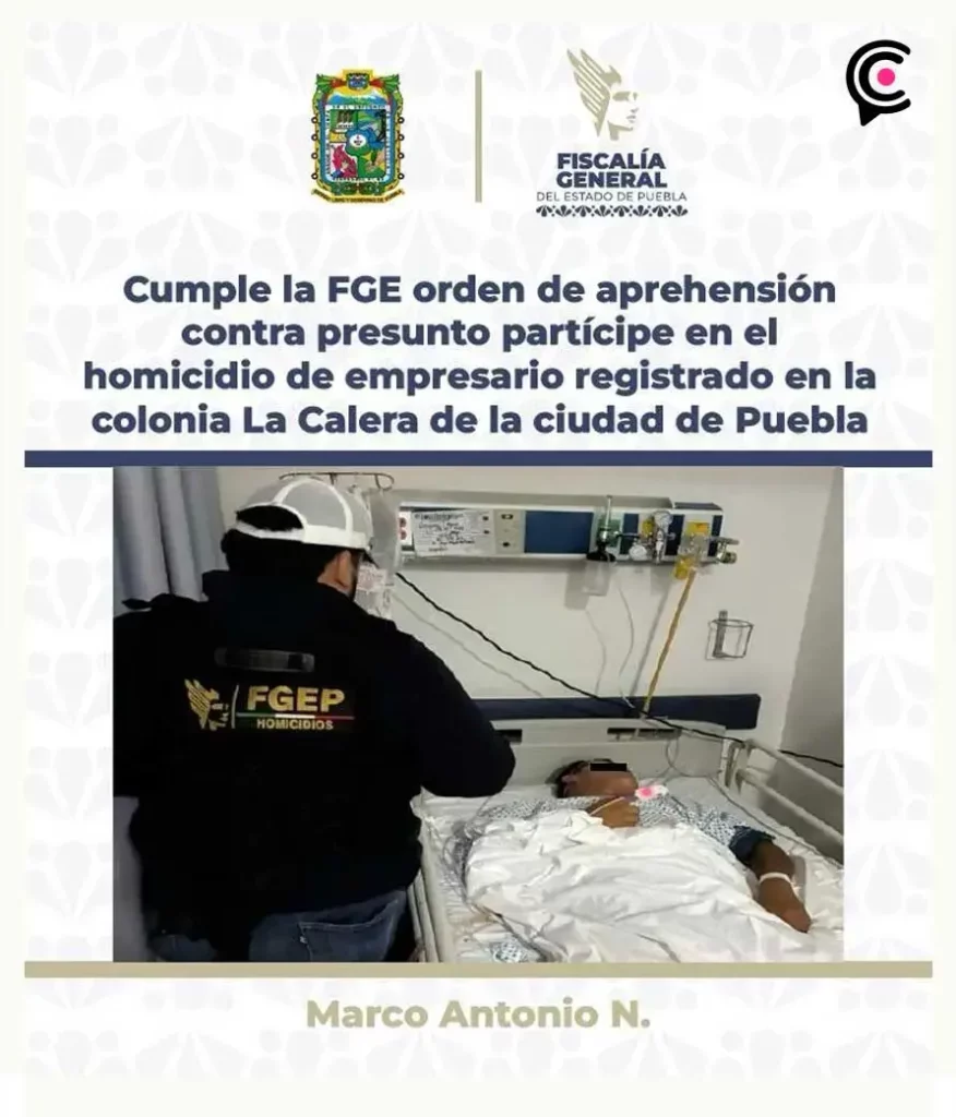 Fiscalía de Puebla arresta en hospital a implicado en asesinato del dueño de joyerías London