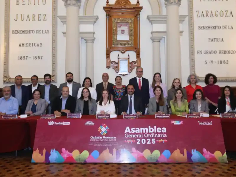 Puebla Capital recibe la 2ª Asamblea General Ordinaria 2025 de Ciudades Mexicanas Patrimonio Mundial