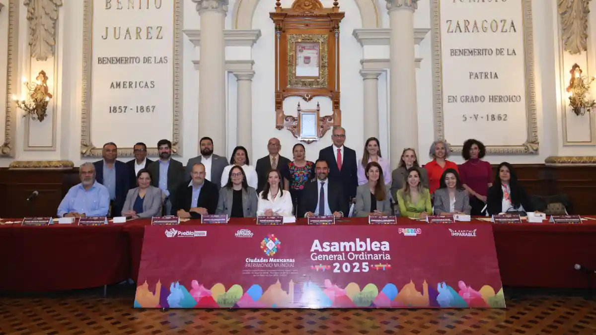 Puebla Capital recibe la 2ª Asamblea General Ordinaria 2025 de Ciudades Mexicanas Patrimonio Mundial