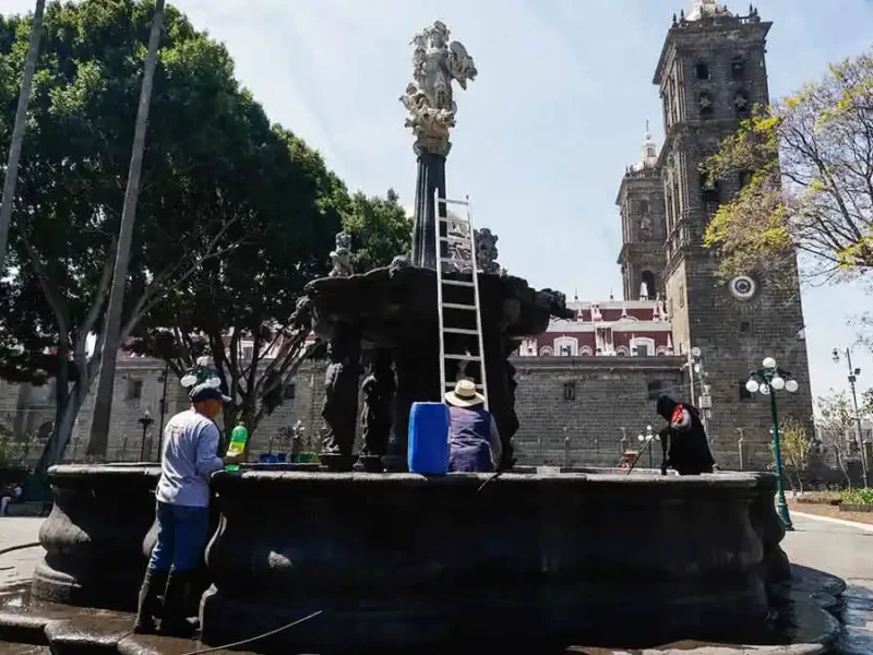 Por falta de recursos, Ayuntamiento de Puebla reparará Fuente de San Miguel hasta 2026