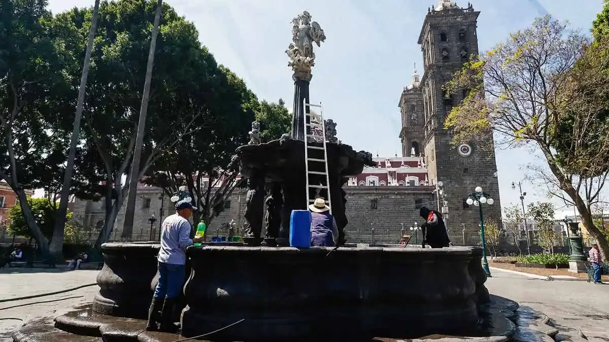 Por falta de recursos, Ayuntamiento de Puebla reparará Fuente de San Miguel hasta 2026