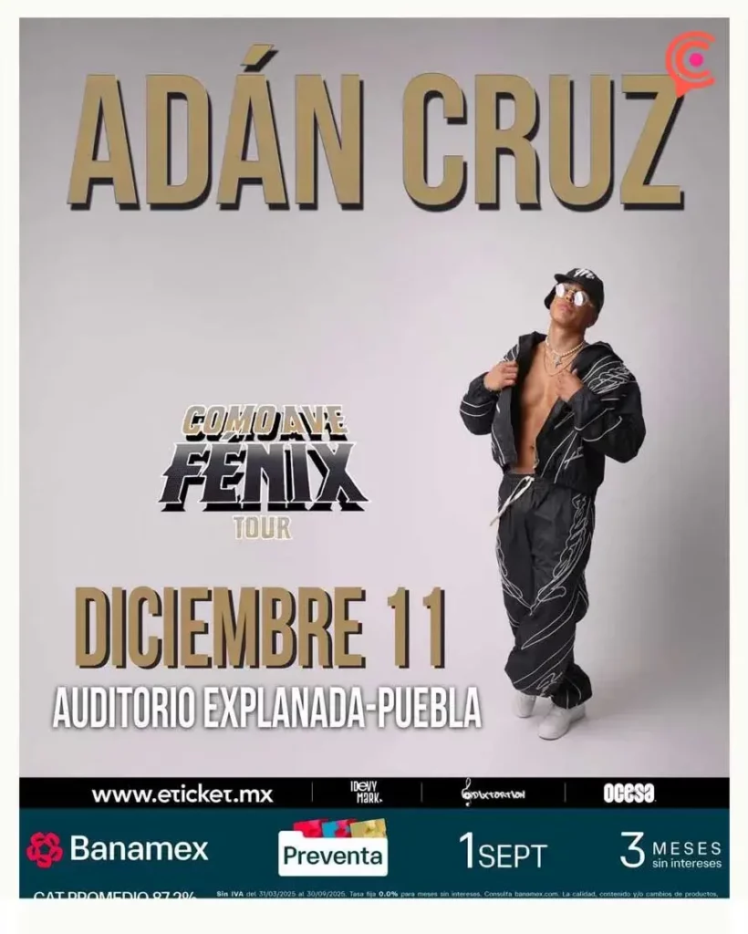 Adán Cruz llegará al Auditorio Explanada Puebla con su gira Ave Fénix  