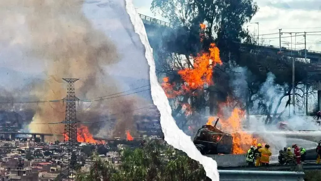 Explosión en calzada Zaragoza deja 57 heridos tras incendio de pipa en CDMX