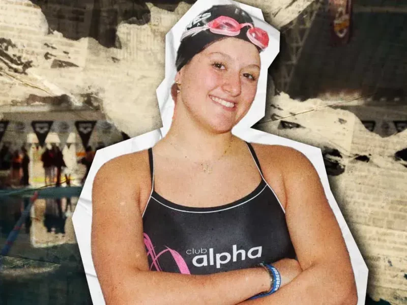 Ella es María José Decuir, nadadora medallista del Club Titanes Alpha Puebla