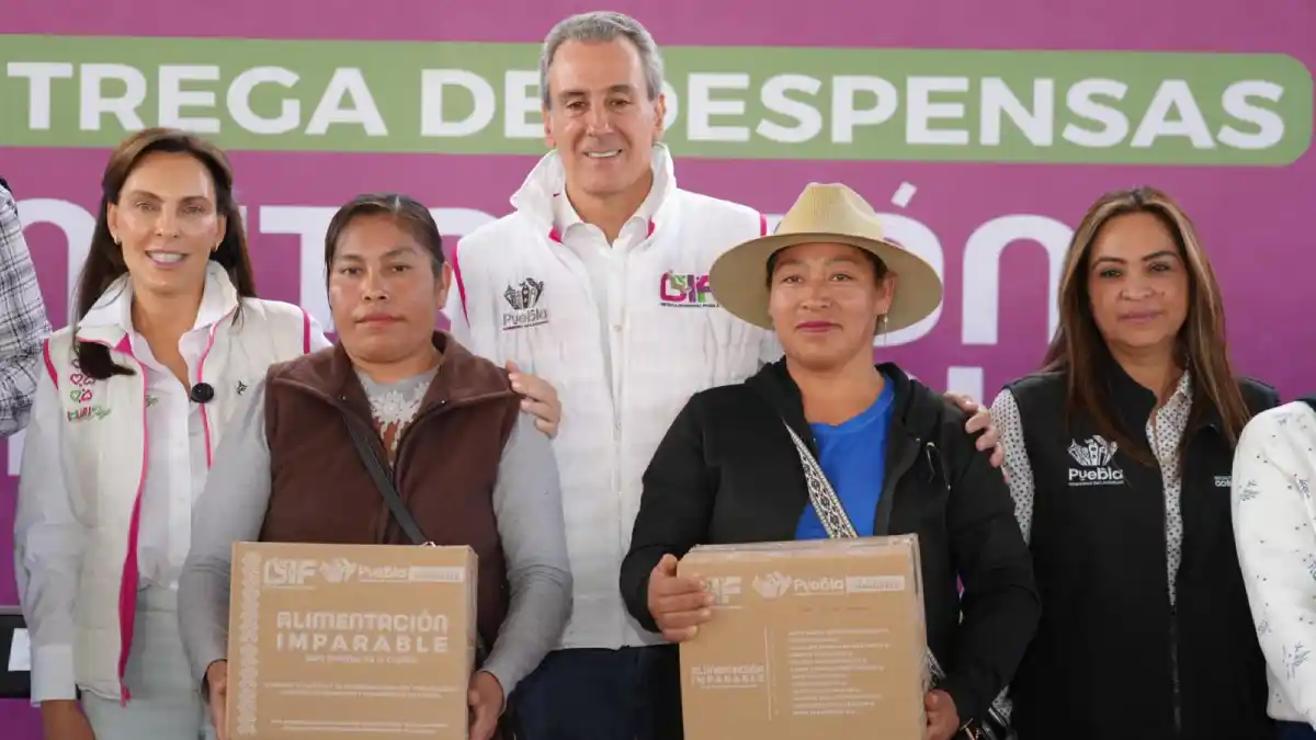 Entregan Pepe Chedraui y MariElise Budib apoyos alimentarios en juntas auxiliares