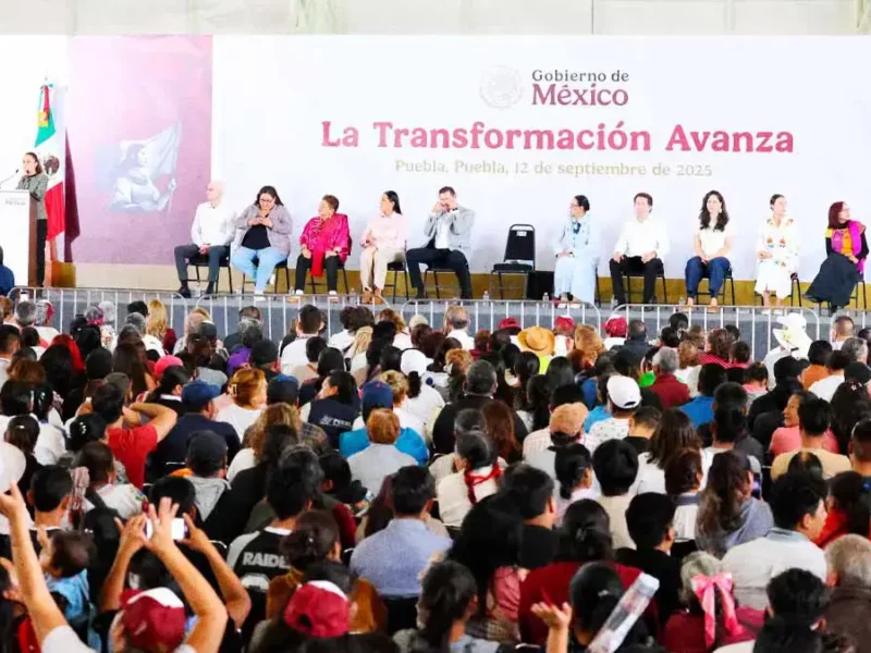 Claudia Sheinbaum repartió apoyos a más de un millón 870 mil personas en Puebla