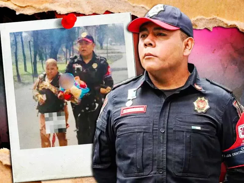 Sergio Soriano rescata a nieta y abuelita en CDMX; policía ya era ejemplo de valor