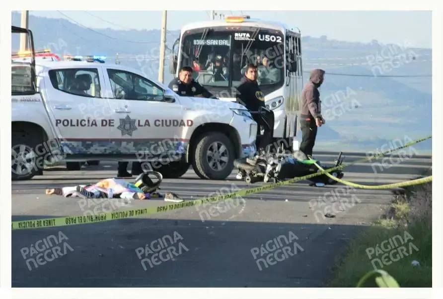Motociclista murió en percance vehicular en San Pedro Zacachimalpa, Puebla