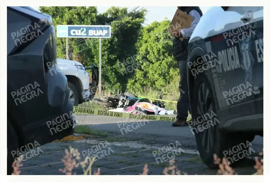 Motociclista murió en percance vehicular en San Pedro Zacachimalpa, Puebla