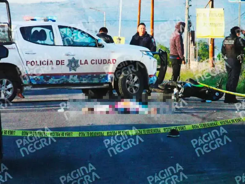 Motociclista murió en percance vehicular en San Pedro Zacachimalpa, Puebla