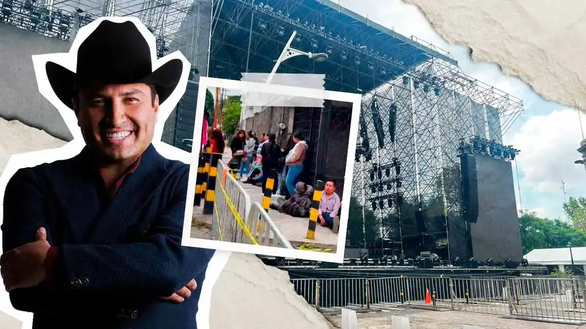 Julión Álvarez desata locura en Puebla; fans acampan 15 horas antes del concierto