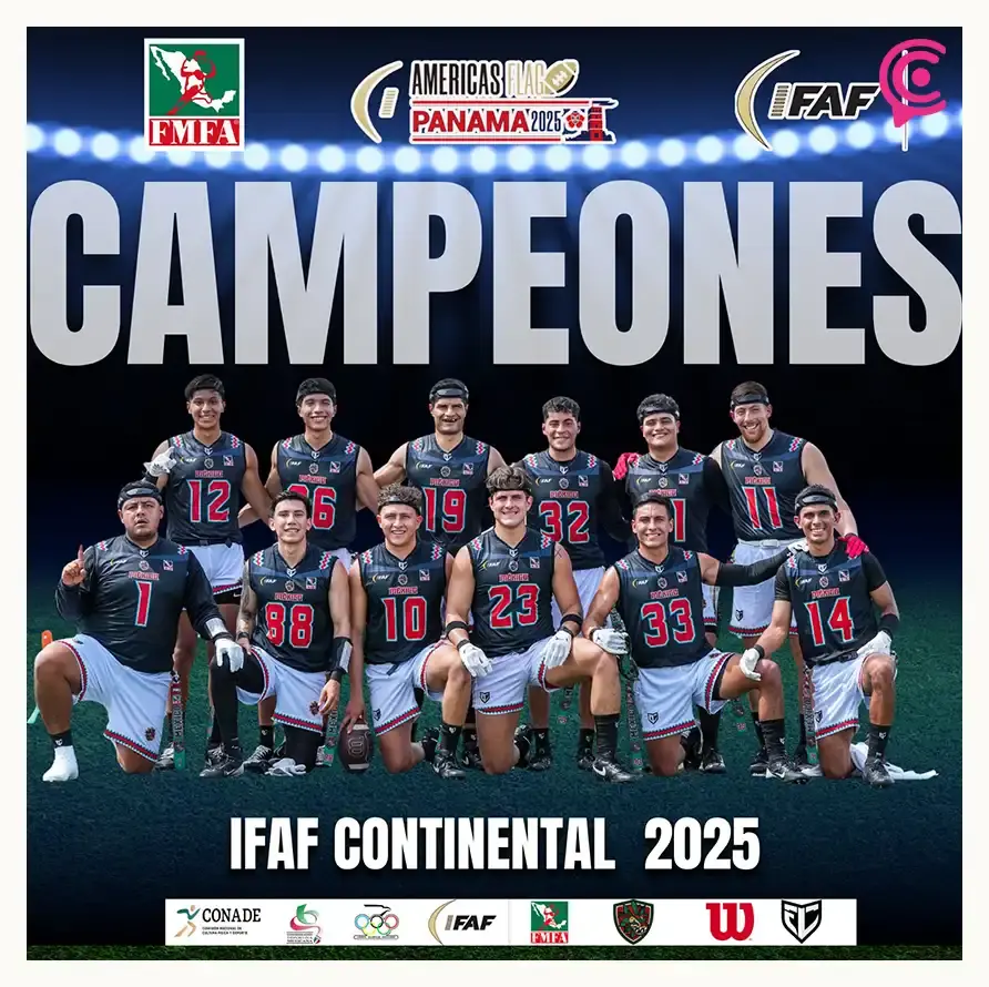 México gana en ambas categorías del Torneo Continental de Flag Football