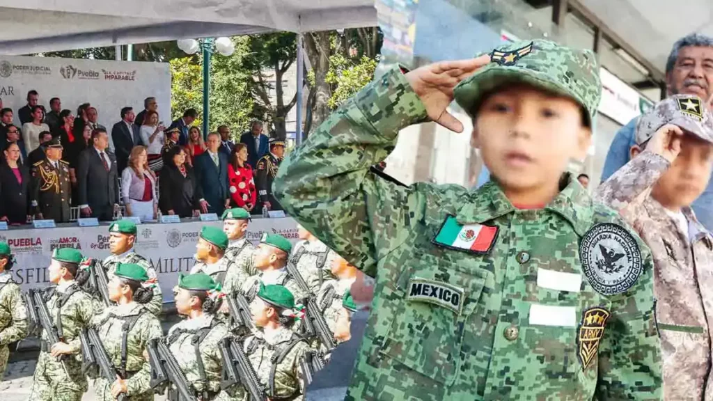 Desfile del 16 de septiembre de 2025 en Puebla unió al Ejército y estudiantes