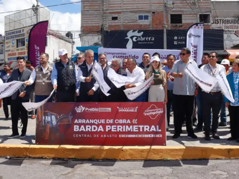 Arranca Pepe Chedraui construcción de Barda Perimetral en la Central de Abasto