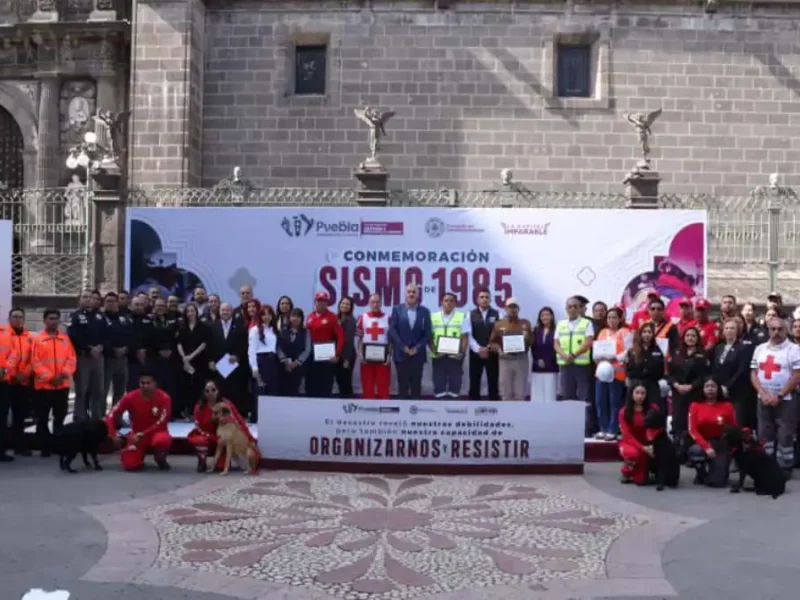 Reconoce Gobierno de la Ciudad a instituciones de emergencia en el marco del 40 aniversario del sismo de 1985