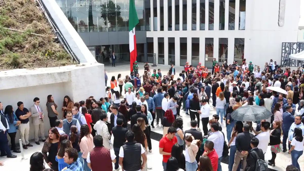 Congreso del Estado se une al Segundo Simulacro Nacional 2025