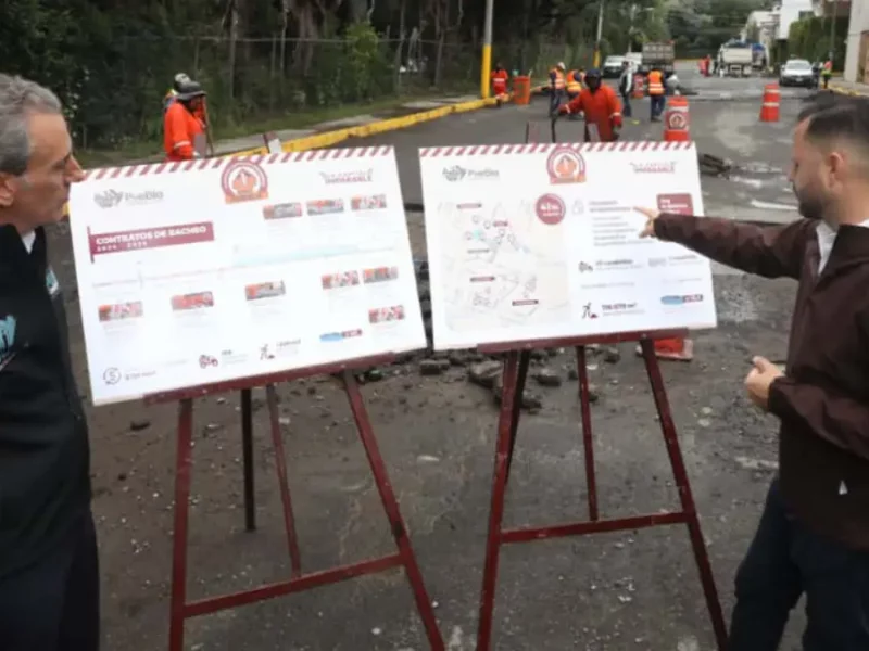 Con paso firme Gobierno de la Ciudad avanza con la Campaña Bacheando Puebla