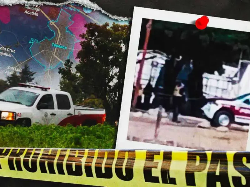 Abandonan dos cuerpos con narcomensaje en Tepeaca, Puebla; “El Toñin” se adjudica la doble ejecución