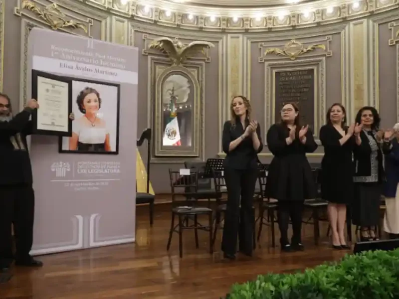 Rinde Congreso homenaje post mortem a Elisa Ávalos; su legado y arte es de los y las poblanas: Laura Artemisa