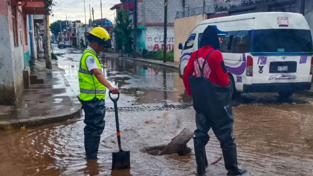 Brigada Pluvial Intermunicipal se activa luego de tromba en San Pedro Cholula