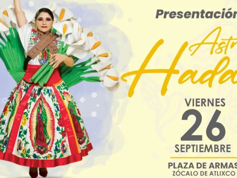 Ariadna Ayala invita a la presentación de Astrid Hadad en Atlixco