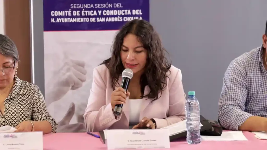 Afianza Lupita Cuautle política de integridad en San Andrés Cholula