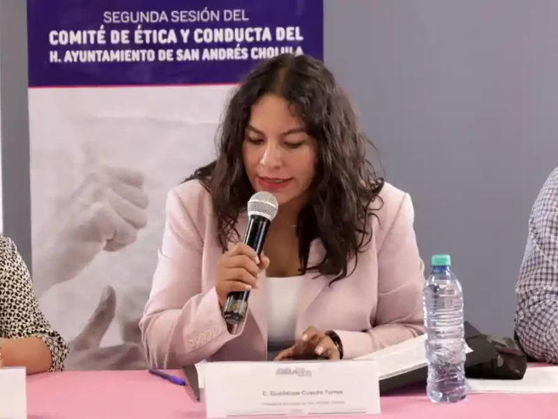 Afianza Lupita Cuautle política de integridad en San Andrés Cholula