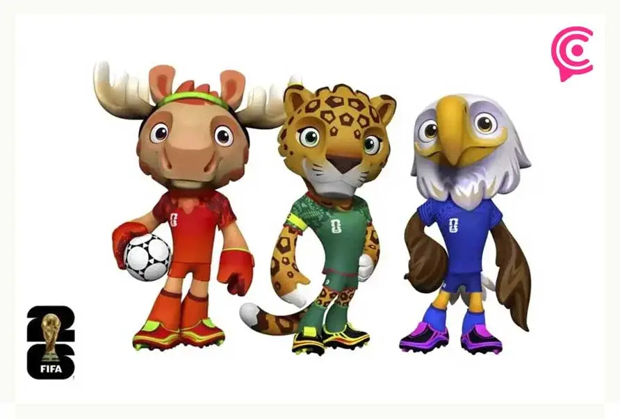 Revelan las tres mascotas oficiales para la Copa de Mundo 2026