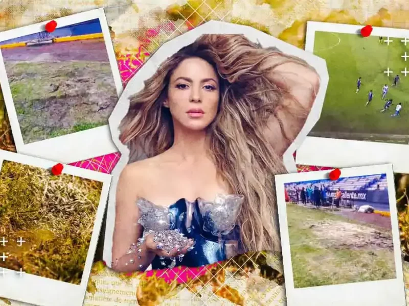 Conciertos de Shakira en Estadio Cuauhtémoc provocaron daños a la cancha; así es como luce 