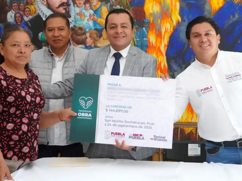 Texmelucan se beneficia con ocho obras comunitarias del gobierno del Estado