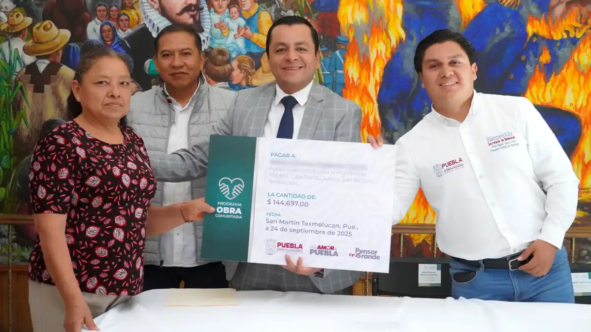 Texmelucan se beneficia con ocho obras comunitarias del gobierno del Estado