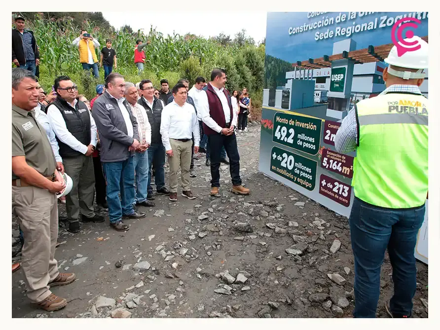 Inicia construcción de la USEP en Zoquitlán; suman cuatro sedes en zonas vulnerables de Puebla