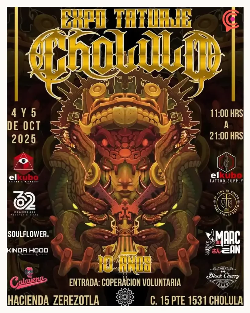 Expo Tatuaje Cholula 2025 será con causa para apoyar a adultos mayores