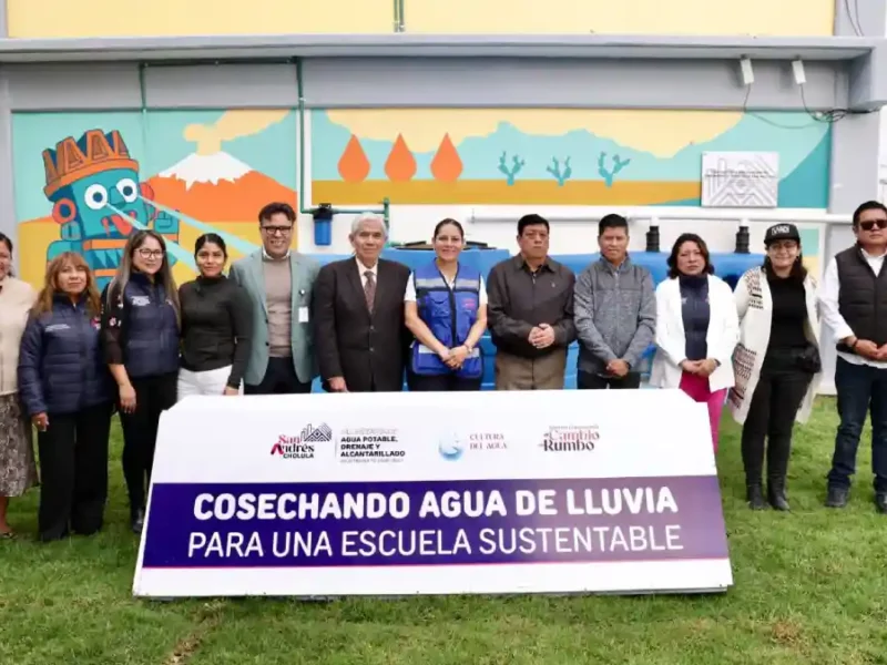 Promueve Lupita Cuautle conciencia ambiental en escuelas con mecanismos de captación de agua